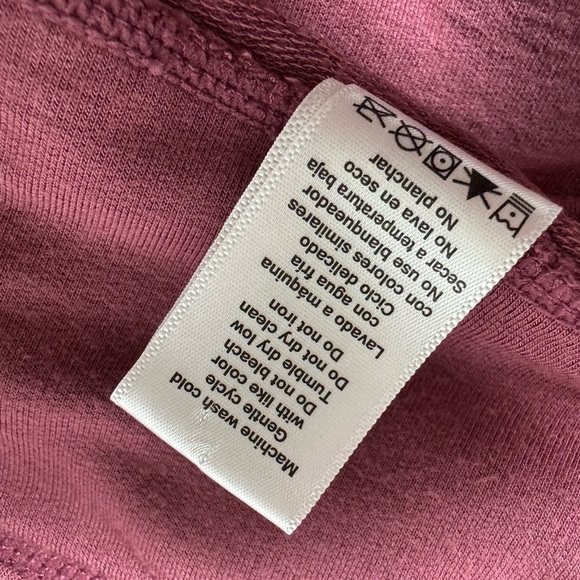 Yogalicious Mauve Cowl Neck Sweatshirt Size Medium - Picture 7 of 8